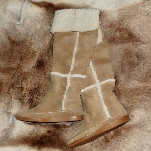 MICHAEL Michael Kors Shoes - Michael Kor Suede Fur Boots
